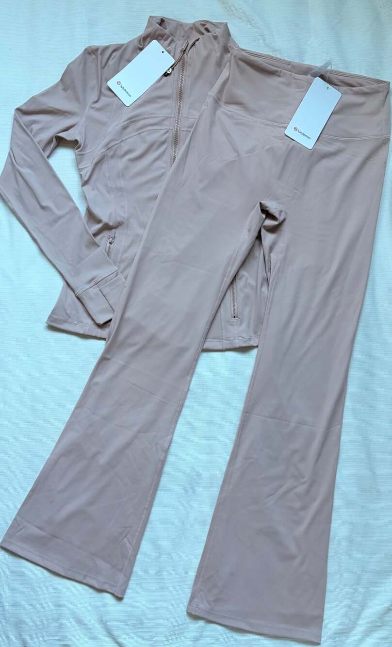 Lululemon Define Jacket Luon Size 8 Pink NWT Matching Set